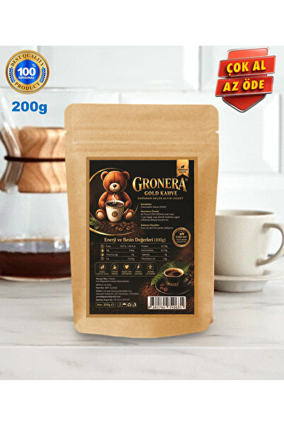 Gronera Gold Kahve (200g)-100 Fincan Çözünebilir Kahve