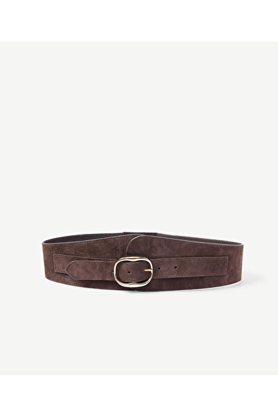 Yargıcı Suede Block Elastic Waist Belt