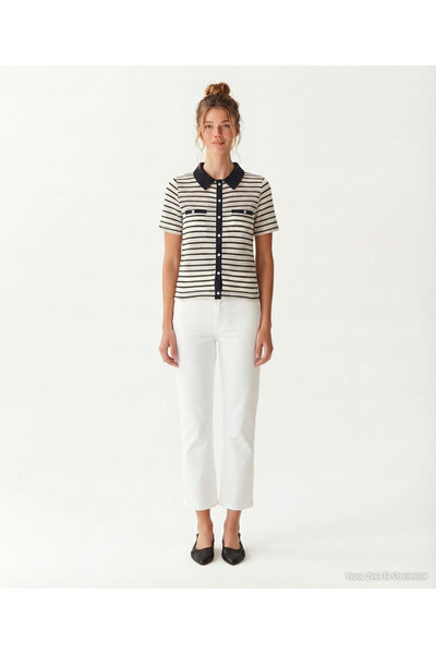 Yargıcı Regular Shirt Collar Short Sleeve T-Shirt
