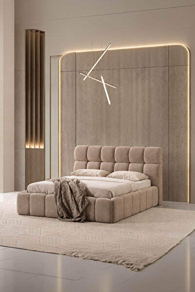 İYENA HOME LİVİNG Puffy Çift Kişilik Modern Karyola 160 x 200 cm