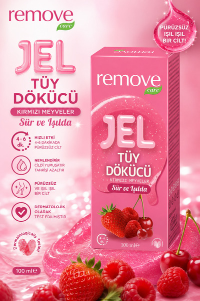 remove Jel Tüy Dökücü Women Kırmızı Meyveler 100 ml
