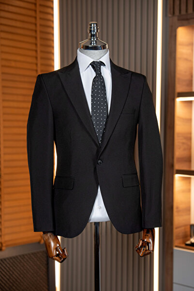 terzi ayhan Ceket Slim Fit Siyah Tek Ceket – Slim Fit Kesimdir. –SlimFit 1 be...