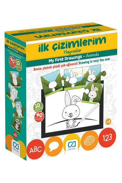 CA Games My First Drawings Animals Educational Coloring with 10 Pictures and ...