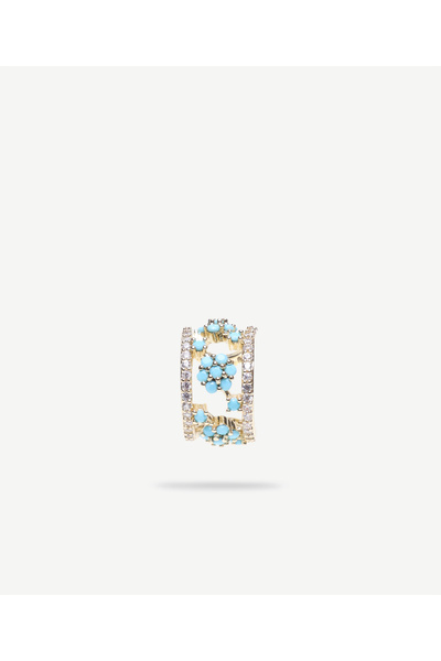Yargıcı Akrilik Taş Detaylı Earcuff