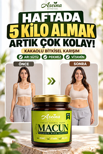 Aseina Kilo-aldırıcı iştah-açici kilo alma boy uzatma macun Kakaolu Pekmez, A...