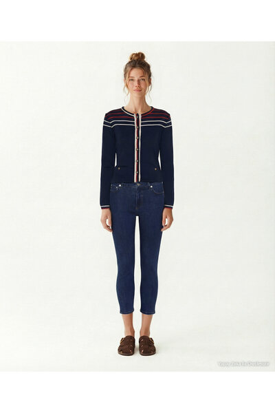 Yargıcı Slim High Waist Trousers