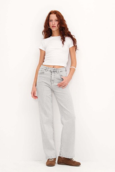 Addax Wide Leg Jean Pants Pn152
