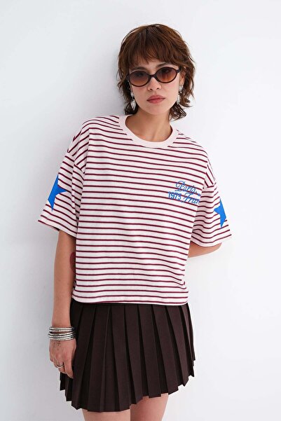Addax Çizgili T-shirt P10797