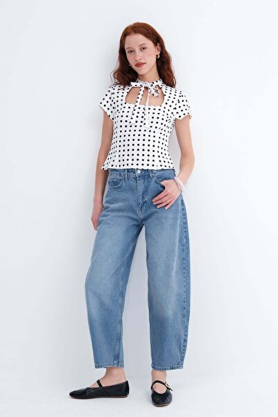 Addax Baggy Jean Pants Pn993