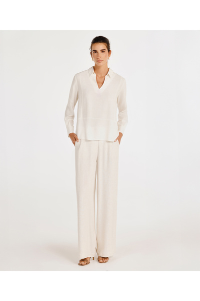 Yargıcı Tunic Length Classic Cut Shirt