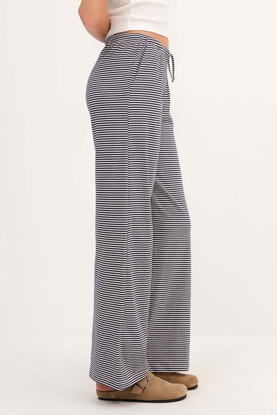 Addax Striped Wide Leg Tracksuit Eşf10558