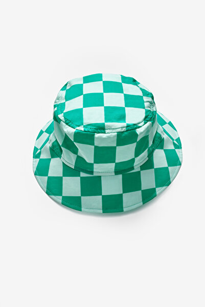 Le Mabelle Mint Dama Desenli Çocuk Bucket Şapka