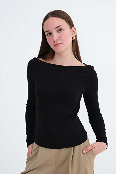 Addax Long Sleeve Modal Blouse B06057