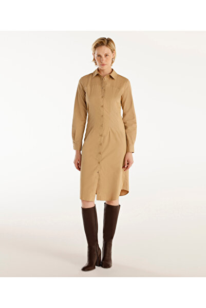 Yargıcı Long Sleeve Shirt Dress with Cuff Detail