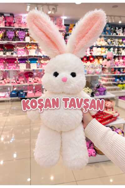 NUREYY AKSESUAR KOŞAN PELUŞ TAVŞAN 60 CM İTHAL YURTDIŞI ÜRÜNÜ