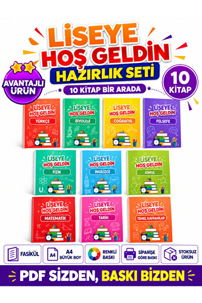 Modus Yayınları Liseye Hoş Geldin 9. Sınıfa Hazırlık Tüm Dersler 10 Kitap Set...