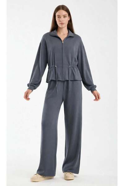 MAİMODA Women's Peplum Detailed Modal Tracksuit Set