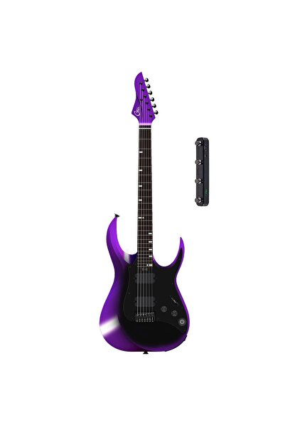 Mooer GTRS M800 Custom Limited Elektro Gitar (Dark Purple)