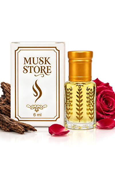 MUSK STORE ROSE OUD KOKUSU Parfümü esans alkol içermeyen 6ml gülün zarif ve r...