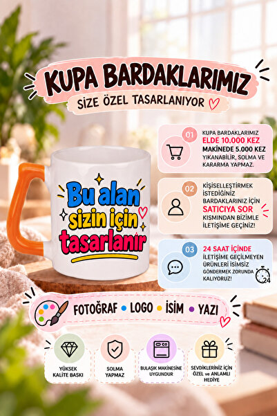 Kişiye Özel Baskılı Fikirlerinizi İhtiyaçlarınızı İletin Size Özel Baskı Desen Çalışalım Kupa Bardak Özel Hediye