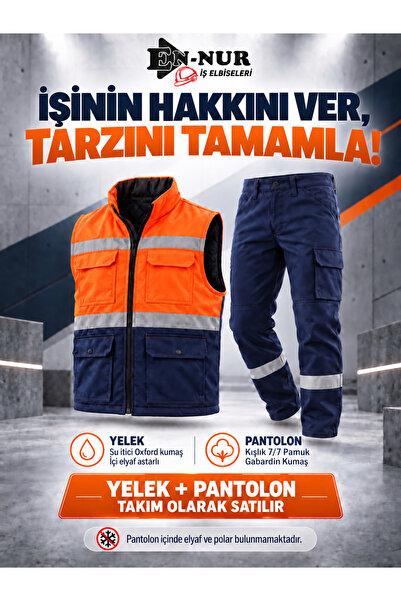 7/7 Gabardin Pantolon + Oxford Yelek Takım