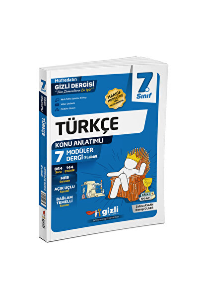 Gizli Yayınları 7. Sınıf Türkçe Müfredatın Gizli Dergisi