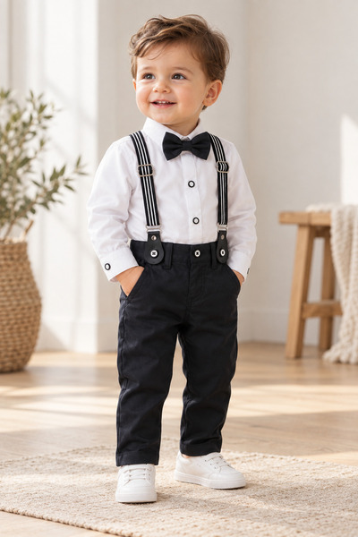 Mişsa Bebe Erkek Çocuk Gömlek ve Pantolon Takımı