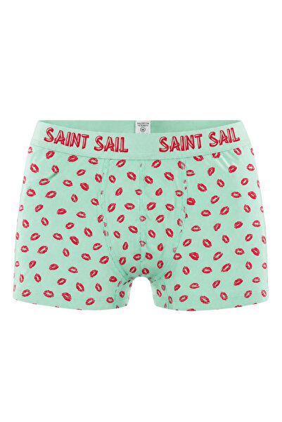 Saint Sail Fun Lip Patterned Flexible Men's Boxers