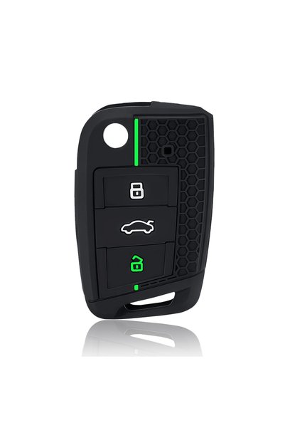 Choice1 غطاء حافظة مفاتيح Green Line لسيارات فولكس فاجن جولف 7 GTI POLO T-Cro...