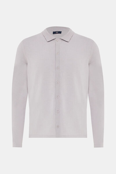 W Collection AÇIK GRİ DÜĞMELİ CEKET