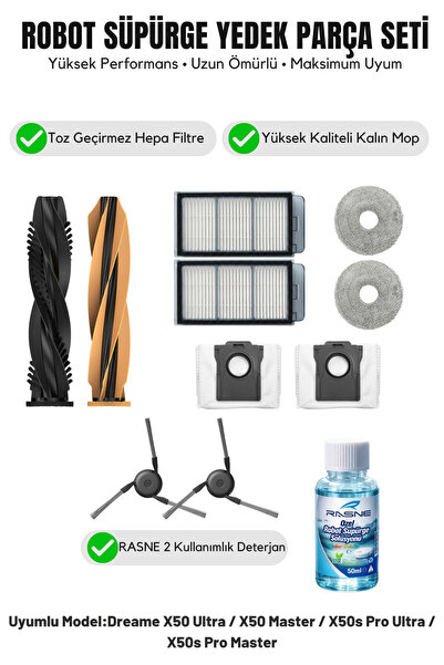 Asgard Grup Συμβατό με Dreame X50 Ultra/X50 Master/X50s Pro Ultra/X50s Pro Ma...