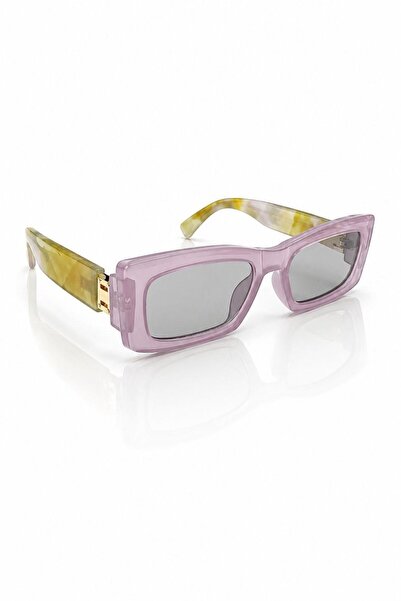 Juuuj Lilac Bone Frame Lightweight Polarized Glass Sunglasses Suitable for Da...