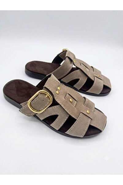 Juuuj Mink Suede Textured Thin Sole Closed Toe Non-Slip Flexible Slippers wit...