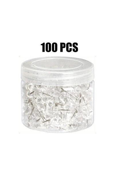 Choice3 100 PCS 100/200/500/1000pcs Push Pins Plastic Head Steel Tip Wall Thu...