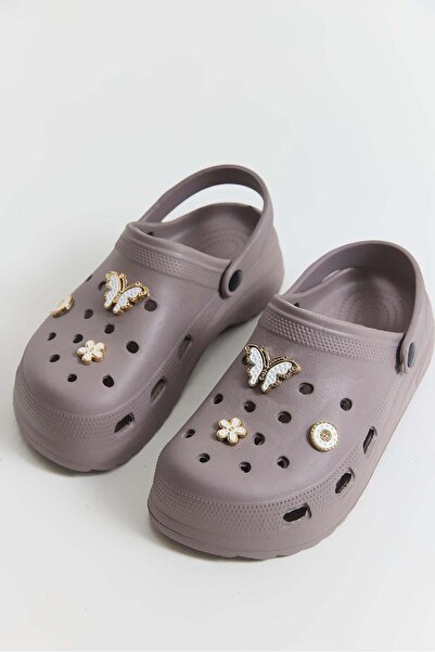Juuuj Gray Accessories, High Sole, Non-Slip Structure, Comfortable Slippers S...