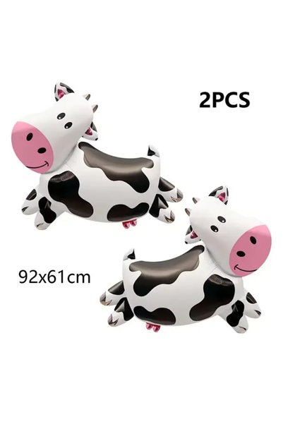 Choice Cow AS PICTURE Large Cow 2pcs 2Pcs Cow Foil Balloons Cow Shape Balloon...