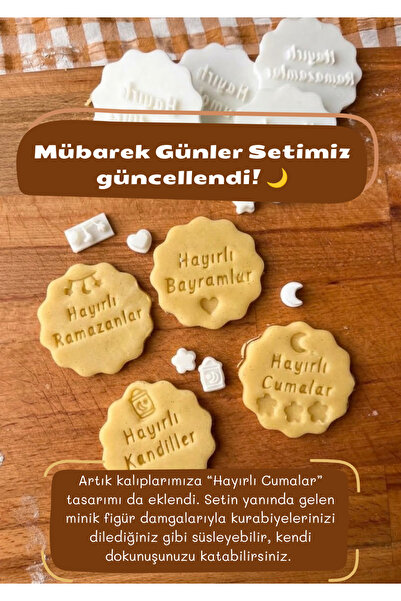 Neşvü Nema Mübarek Günlere Özel Set Kurabiye kalıbı