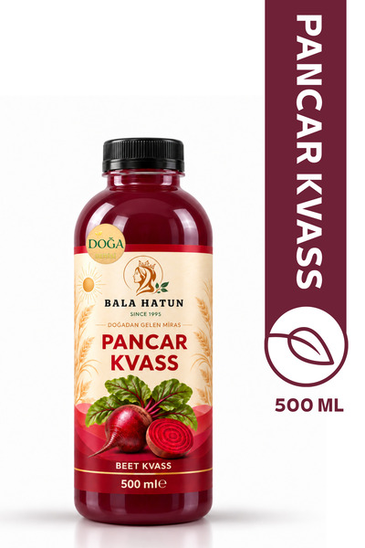 Pancar Kvass 500ml - Doğal Fermente (Pet Şişe)