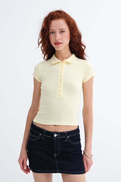Addax Polo Collar Buttoned T-Shirt P1886