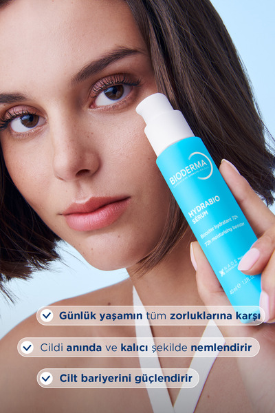 Bioderma Hydrabio Tüm Ciltler için Hyaluronik Asit & Niacinamid İçeren Su Bazlı Nemlendirici Serum 40 ML