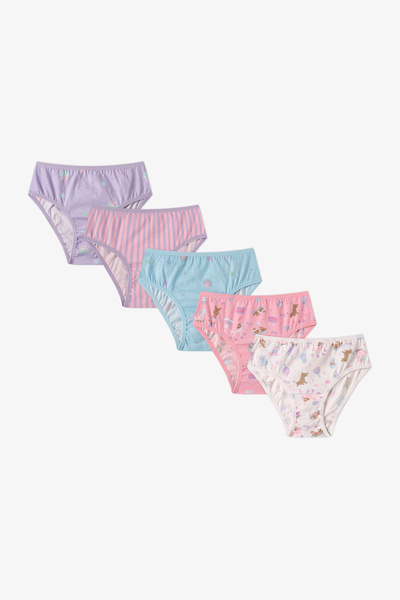 Penti Kız Çocuk Kitty Hug Pamuklu 5'li Slip Külot