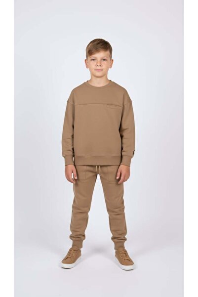 unbranded Boys' Sweatshirt Set - Camel - 12