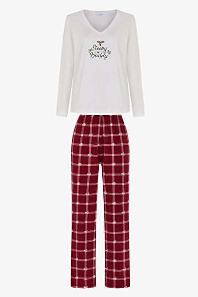Penti Sleepy Çiçekli Uzun Kollu Pantolon Pijama Takımı