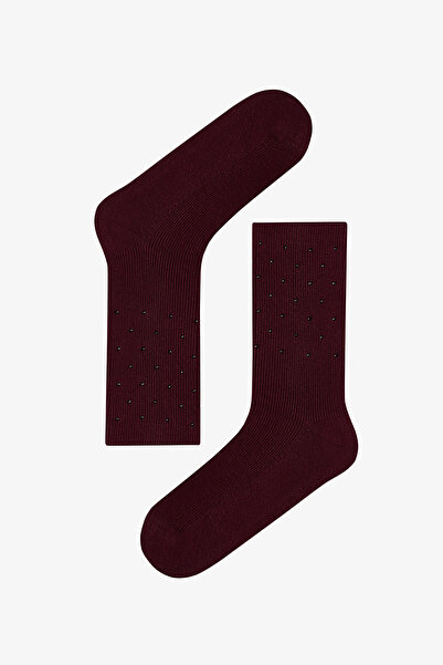 Penti Bordo Mini Stone Soket Çorap