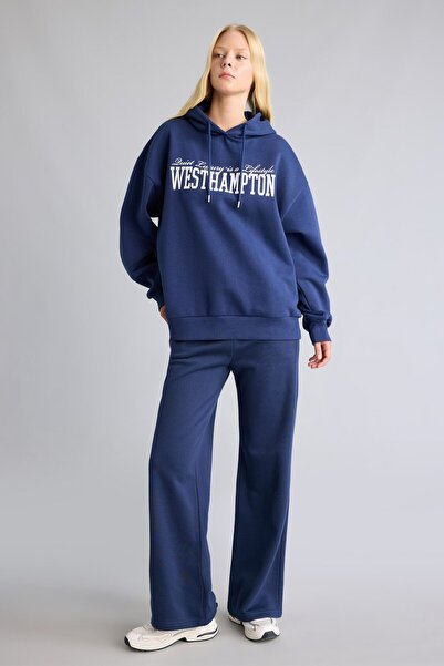 DeFacto Straight Fit Mid-Waist Tapered Leg Sweatpants I8793Ax26Au