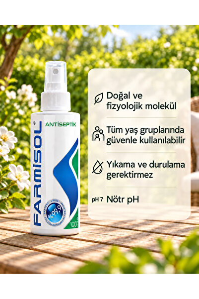 Farmisol Antiseptik 100 ml - Hipokloröz Dezenfektan