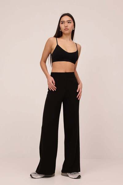 Addax Yüksek Bel Triko Wide Leg Pantolon PN9383