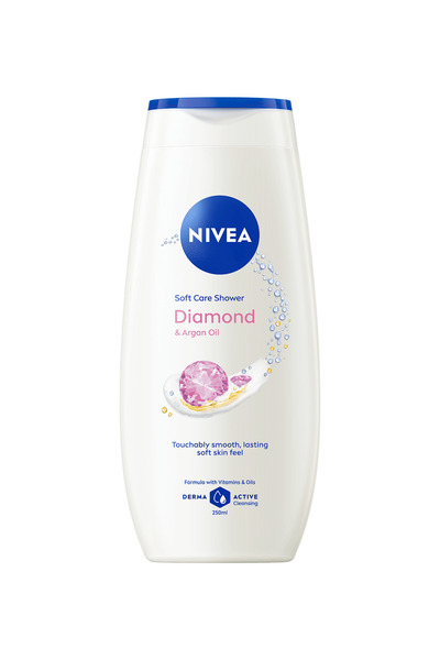 NIVEA Gel de Dus Care & Diamond cu Pudra de Diamant, 250 ml