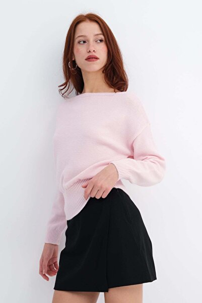 Addax Boat Neck Knitwear Sweater K3526