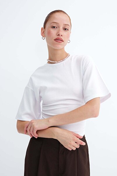 Addax Side Gathered T-Shirt P261003